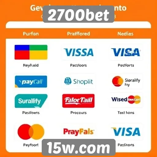 Métodos de pagamento aceitos na plataforma 2700bet